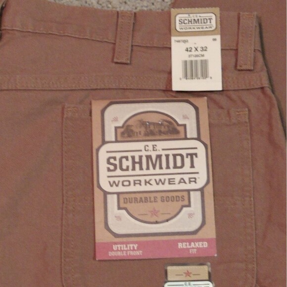 NWT Schmidt Workwear Tan Utility Work Pants - Picture 8 of 9